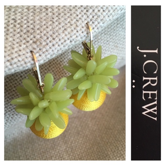J.Crew Pineapple Thread Drop Earrings Factory NWT - Picture 5 of 8